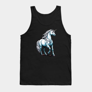 White Unicorn Dreamland: Mystical Majesty Tank Top